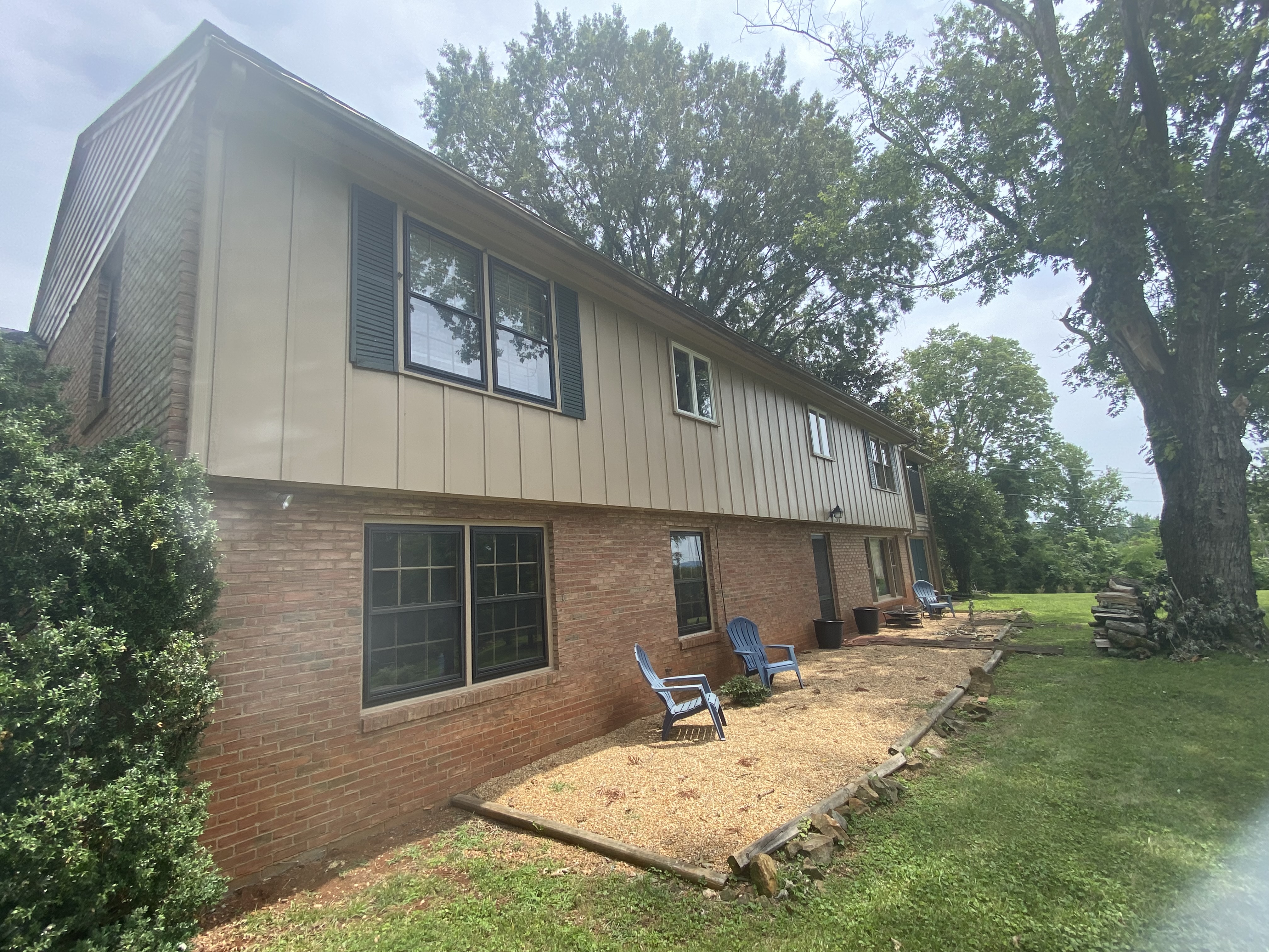 Before and after painting project